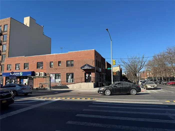 Corner retail store available. Next to a bus stop, close to school and other business. Was a dry clean store. Available for any other business. call listing agent for detail.