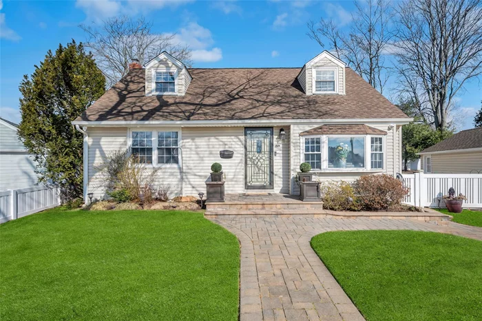 Welcome to 105 N Terrace Pl, nestled in the desirable Village of Valley Stream! This charming Cape Cod home offers four spacious bedrooms, including a primary bedroom on the main level for added convenience. The chefâ€™s kitchen is a standout, featuring gas cooking, travertine tile flooring, a matching backsplash, trendy gray cabinetry with an accent glass display, granite countertops, and stainless steel appliancesâ€”a perfect blend of style and function. The open floor plan is ideal for entertaining, complemented by hardwood flooring, crown molding, and an abundance of natural light. An updated bathroom boasts neutral tones, a double vanity sink, and a shower/tub with sliding glass doors. The Florida room is flooded with natural light and is perfect for a bonus room; the ductless unit allows for you to enjoy this tranquil space throughout the year. The finished basement offers a cozy den with an oversized electric accent wall fireplace, built-in storage, a full bathroom with a walk-in shower and floor-to-ceiling tiling, and a dedicated laundry room with a full-size stackable washer and dryer. Step outside to a beautifully maintained exterior featuring a one-car detached garage, pavered driveway, white vinyl fencing, a Belgium block flower bed, and landscape lighting. Additional modern amenities include an EV (Level 2) outlet in the driveway, security cameras, soffit lighting, and CAT 6 hardwiring throughout. With a 200 Amp electric panel, gas heat, and gas cooking, CAC, this home is both efficient and well-equipped. The home is conveniently located near shopping, highways, public transportation and the airports. Pride of ownership shines throughoutâ€”don&rsquo;t miss your chance to call this stunning home yours!