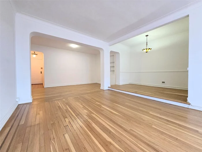 Spacious Pre-War One-Bedroom in Montclair Gardens â€“ Jackson HeightsExperience the charm and elegance of Montclair Gardens, a pre-war cooperative located in the heart of Jackson Heights&rsquo; historic garden district. This expansive one-bedroom apartment spans approximately 1, 100 sq. ft., offering high ceilings, generous closet space, including a walk-in closet, and classic architectural details that enhance its timeless appeal.Residents enjoy a live-in superintendent, elevator access, and a range of desirable amenities, including a beautifully maintained common garden, laundry rooms, a party room/communal space, bicycle storage, and private storage bins. The building is also pet-friendly, making it a perfect home for animal lovers.Ideally situated in a prime location, Montclair Gardens is just moments from the subway, providing an effortless commute to Manhattan and beyond. With low maintenance fees of only $724, this is an exceptional opportunity to own a spacious home in one of Jackson Heights&rsquo; most sought-after buildings.Donâ€™t miss out on this rare gemâ€”schedule a viewing today!