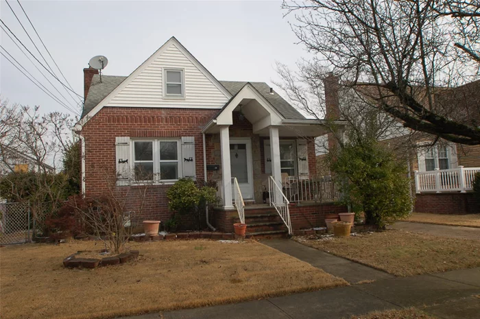 Pilgrim Estates 3 Bedroom 2 Bathroom Brick Cape With Full Finished Basement W/Outside Entrance. Features Include Living Room, Dining Room with Vaulted Ceiling, Kitchen, 1st Floor Master Bedroom and Or 2nd Floor Master Suite w/Private Bathroom. Nice Private Yard, 1 Car Detached Garage, Architectural Roof, Central Air, Possible Mother Daughter & Mother.