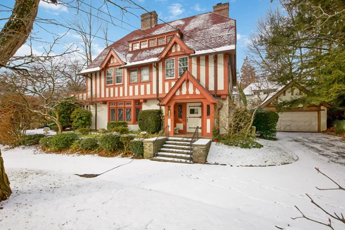 Designed by renowned Bronxville architect William Bates in 1912, 16 Ridge Road is a timeless Tudor nestled in one of Bronxville Villageâ€™s most sought-after locations. With only two owners since the 1930s, this home is a rare opportunity to own a piece of history.Situated on a wider, tree-lined street, this home boasts graciously proportioned rooms, high ceilings, hardwood floors and original diamond-shaped leaded glass windows, preserving its classic Tudor character. The layout is ideal for entertaining, with a seamless flow from the grand foyer to the living room with a wood-burning fireplace, a sun-drenched double sunroom, and an elegant dining room with its own fireplace. The butlerâ€™s pantry leads to an eat-in kitchen, creating both functionality and charm. French doors from the sunroom open to an expansive private terrace overlooking the upper and lower gardensâ€”a serene and picturesque setting.The second level features two primary bedroom suites, one with a fireplace, both opening to private terracesâ€”one covered, the other open-airâ€”offering a peaceful retreat. Two additional bedrooms complete this level. The third floor offers an additional two bedrooms and a full bathroom plus potential for a cozy home office or additional storage. The lower level includes a cozy family room, ample storage, and utilities.Set on a beautifully landscaped, level yard, the property offers privacy and multiple charming outdoor spaces. Thereâ€™s potential to add a pool, and the oversized two-car garage and mudroom entrance provide convenience. Located just 25 minutes from Midtown Manhattan, this exceptional home offers the perfect blend of historic charm and modern livability.