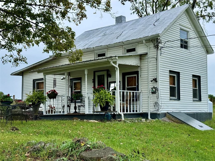 ADORABLE & private FARMHOUSE COTTAGE on a 200+ Acre Farm in Warwick, NY! Whole house, storage shed, delightful front porch with VIEWS! ... All updated!! Two bedrooms, kitchen, living/dining room on one level.  Second floor can be used for a third bedroom, office storage or studio space! 966 sq ft total .. One month rent, one month security and one month realtor fee required.