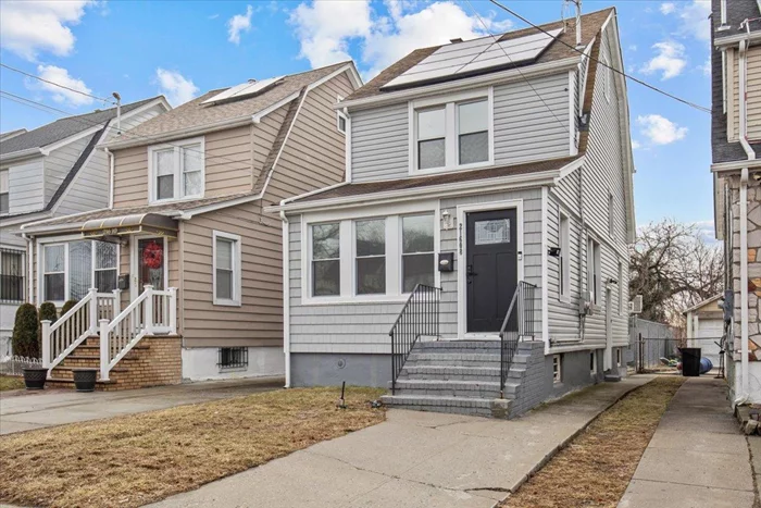 Welcome to this amazing single-family home situated in Cambria Heights, Queens, NY. This beautifully updated, detached residence is a remarkable opportunity that should not be missed.The property offers ample natural light, featuring a spacious living room and a formal dining room, complemented by a modern kitchen equipped with stainless steel appliances. The first floor also includes a convenient half bath and a separate entrance leading to the backyard.On the upper level, you will find three well-appointed bedrooms that receive plenty of natural light, along with a thoughtfully designed primary bathroom to accommodate your needs. The finished basement includes one bedroom and an additional half bedroom that can serve as extra closet space, along with another full bathroom. This area also has a separate entrance from the backyard, enhancing privacy and providing versatile living options.The expansive backyard is perfect for hosting gatherings, offering a welcoming environment for family and friends. Situated on a quiet residential block, this home is conveniently located near JFK Airport, public transportation, shopping centers, and educational institutions.This property represents an excellent opportunity, particularly suited for first-time buyers or growing families.