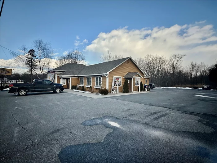 Turn-Key Business For Sale. Great opportunity! Well-established restaurant in a highly visible location on Route NY-17M. Good lease terms. This is a turn-key opportunity. The entire place is equipped for full restaurant use, featuring seating for 100+ guests, a super clean and updated kitchen, refrigeration, a rear entrance for deliveries, extra storage and good size parking lot. The business is generating good income with strong repeat customer demand.