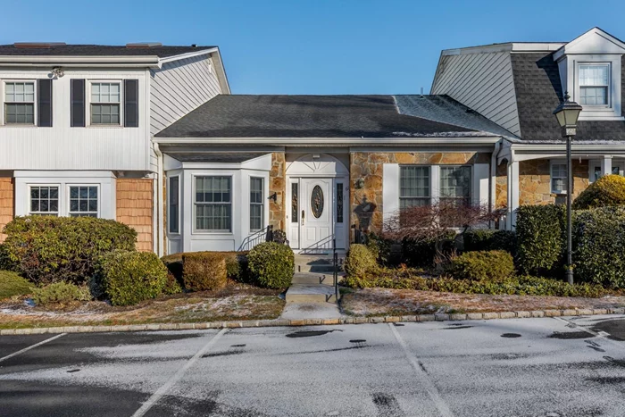 Nestled in the highly sought-after Hidden Ridge community in Syosset, this rarely available single-story ranch offers the perfect blend of comfort and convenience within a 24-hour gated enclave. Recently renovated, this spacious one-bedroom home boasts soaring ceilings, sun-drenched interiors, and top-tier finishes throughout. The gourmet kitchen features granite countertops, sleek cabinetry, and Andersen windows that invite in abundant natural light.The oversized primary suite is a true retreat, complete with a luxurious en-suite bath and generous closet space. A formal living room and cozy family room provide versatile spaces for relaxation and entertaining. The convenient first-floor laundry is located just outside the second full bathroom. Downstairs, a full unfinished basement offers endless possibilities for storage or future customization. Step outside to a spacious deck, perfect for dining al fresco, entertaining, or simply unwinding in your private outdoor space. With its prime location and exceptional features, this home is a rare find in Hidden Ridge. Donâ€™t miss your chance to make it yours!