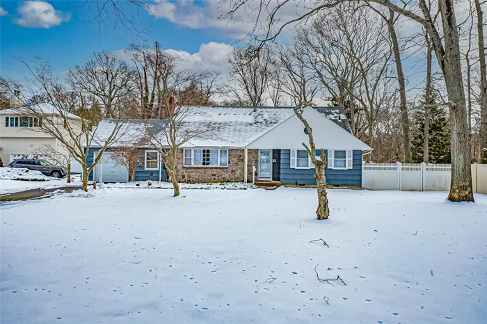 This beautifully expanded ranch sits on a generous acre of private property, offering space, comfort, and charm. The home features a spacious living room with a cozy brick fireplace, a formal dining room, and an updated eat-in kitchen perfect for gatherings. A warm and inviting den provides additional space for entertaining or relaxing. With five bedrooms and two full baths, there&rsquo;s plenty of room for guests. The property also includes a wide driveway and a one-car garage, ensuring ample parking. Located in the highly sought-after East Islip School District, this home offers both privacy and convenience.