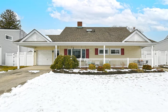 Beautiful custom expanded ranch features main floor and side extension. Wide open open floor plan. Total rooms between 8 and 10. 4 to 6 bedrooms. Custom off-white wood kitchen cabinets with quartz countertops. Tumbled marble in custom bath. One skylight. Mid-block location. Full yard. More pictures to come after Feb. 10.