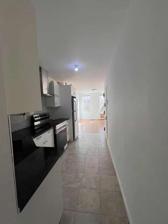 Brand new building, finished in July 2023. 1-Bedroom & 1-Bath apartment on 4th floor in Manhattan. Features hardwood flooring, open kitchen with stainless appliance, laundry room in building. There is air purifier system at this building.