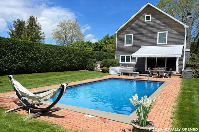 Here&rsquo;s a great Hamptons rental south-of-the-highway in Bridgehampton. The interior features an eat-in kitchen, dining area, living room with fireplace, powder room, and finished lower level with a recreational room, laundry and full bath. Upstairs there are three bedrooms and two full baths, including the luxurious primary suite. Outdoors, enjoy the heated pool, patio, lawn and grill. All of this conveniently located close to Bridgehampton Main Street and ocean beaches!