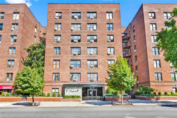 Spacious and versatile one bedroom apartment in the heart of Jackson Heights, Queens. Offering nearly the size of a 2 bedroom layout. This unit features a large walk-in closet, a renovated kitchen, top floor views, and abundant natural light throughout. Ideal for those seeking comfort and style in a vibrant neighborhood. This well maintained building includes two laundry rooms, mailroom, bike storage, and live in super.