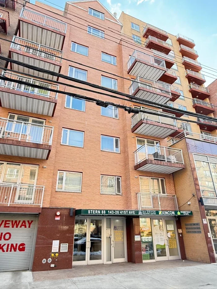 Spacious Two Bedrooms Two Full Bathrooms Condo , 855 Sf, In The Heart Of Flushing, Gorgeous Living Room , Dryer And Washer In The Unit , 60 Sf Balcony , Still Has 8 Years Of Tax Abatement , Elevator Building , Low HOA 435/Mon.