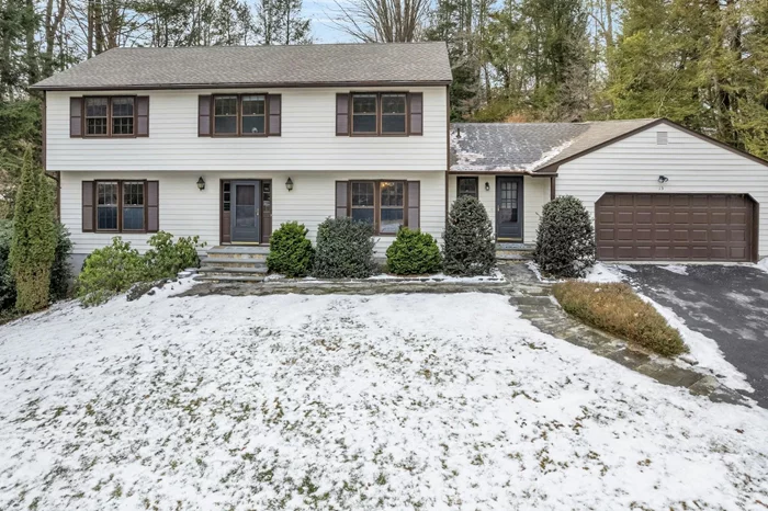 First time on the market! This Bedford home has everything you&rsquo;ve been waiting for and so much more. A foyer opens to a traditional colonial with the living room to the left and dining room to the right and a hall bath, yet the layout transitions to a versatile great room which includes a stone fireplace, beautiful built-in cabinetry and eat-in kitchen. The kitchen has plenty of seating, storage, granite countertops, and stainless-steel appliances. Access to the two-car attached garage is just off the mudroom/laundry room and completes the first floor. The second level has a primary bedroom with walk-in closet, en-suite bath, and three additional well-proportioned bedrooms. In addition to a patio and fully fenced back yard, this property boasts a large Gunite pool with hot tub and granite patio. The pool is surrounded by mature plantings making it a private place to enjoy. There are stone walls around 1/2 of the property. Equipped with an automatic full house generator, heat pump for cooling and heating, and solar panels as an added bonus! This home was awarded a certificate of completion for a Bedford 2020 Energized home. Conveniently located close to all just 1 mile to the Village Green for shopping and dining, close to schools and parks,  7 minutes to I 684, and 10 Minutes to the train! A must see!!!