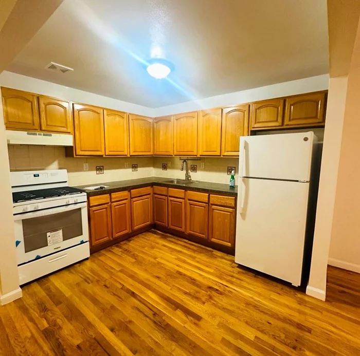 Tenant pays gas and electric. Third floor unit, newly renovated. Hardwood flooring throughout. Master bedroom fits king sized bed, additonal 2 bedrooms fit Queen sized. Easy to show; text or call listing agent (646) 705-4166