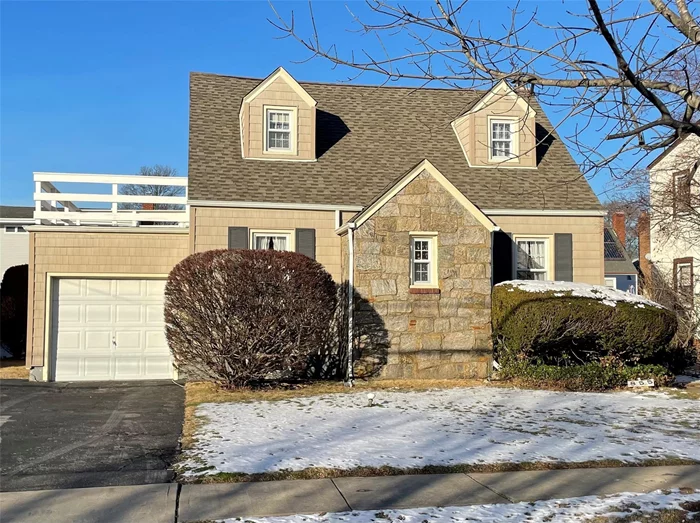 Charming 3 bedroom, 2 full bath Cape Cod in Baldwin School District. Welcome guests to an open Living Room/Dining Room layout and retreat to first floor bedroom as a den, office or bedroom. Kitchen is nice and bright and full bathroom on first floor has a convenient sized bathtub. Second floor primary is a spacious King-sized bedroom with full bathroom and down the hall is an additional bedroom and desk space/closet space. Finished basement offers great additional entertaining space with utilities, laundry and storage. Fenced in yard, Solar Panels, Gas Burner. Conveniently located by Schools/Shopping/TOH Coes Neck Park-Don&rsquo;t Miss!