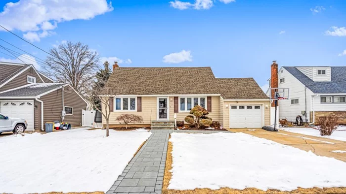 South Farmingdale Expanded Cape with 3 bedrooms and 2 full baths. This pristine home has a Main Floor Kitchen, Dining Room, Living Room, Bedroom and a Full Bathroom with beautiful hardwood floors.