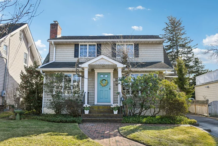 This charming colonial located in the Inc Village of RVC . This home is accented by enchanting trumpet vines that give it a fairytale-like charm is nestled in the desirable neighborhood of Rockville Centre. The residence features a welcoming enclosed heated sunroom, guiding you into a warm and bright open living space. The living room with hard wood floors is anchored by a wood-burning fireplace and shiplap wall accent is flanked by a reading nook on one side and a den on the other, complete with a sliding door that leads to the back porch overlooking a spacious backyard and garden. The dining room opens seamlessly to a stainless steel and granite kitchen, offering a casual ambiance perfect for a busy family. As you ascend to the second floor, a stunning wrought iron and crystal chandelier highlights the staircase, leading you to three bedrooms and a four piece hall bath with vaulted ceilings equipped with a separate shower and a spa tub. Get ready to enjoy your backyard as soon as the weather warms up! The paved patio with pergola lined with wisteria vines is the perfect place for BBQ parties or just lounging around. Other notable features are CAC, Gas Heat, Cooking Gas, 2 Car garage, RVC Utilities, Oceanside SD and a full basement for storage. This home offers warmth, simplicity, and an easy uncomplicated lifestyle. Don&rsquo;t miss seeing this GEM!