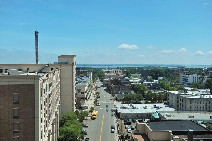 Alluring home with picturesque views of Long Island Sound and rejuvenated downtown New Rochelle, accentuated by floor-to-ceiling windows and Brazilian Cherry wood floors. Main bedroom features a walk-in closet and spa-like bath with jetted soaking tub, glass-enclosed shower, dual vanities, and walnut linen closet. Well-equipped gourmet kitchen includes granite countertops and elegant wood cabinetry. Upscale amenities include doorman, 24-hour concierge, health club, heated indoor pool, media room, lounge with billiards table and large screen TV, children&rsquo;s play room, business center, and expansive outdoor terrace. Ideally located a quick walk to Metro North, restaurants, shops, farmers market, library, and more! Just 30 minutes to Grand Central. Garage parking optional $198 monthly fee per space. Storage available in attached building. Rent includes heat and hot water. Application fee applies.