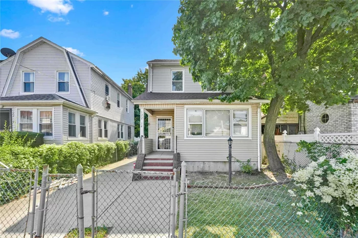 Nestled in the heart of Springfield Gardens, this charming detached two-story Colonial sits on a 30&rsquo; x 105&rsquo; lot. As you step inside, a bright sunroom welcomes you before leading into a spacious living room and dining area. The eat-in kitchen, situated at the back, provides ample space for gatherings. The basement features a versatile recreational area, perfect for additional living or entertainment space. Upstairs, three generously sized bedrooms and a full bathroom complete the second floor. Conveniently located near shops, restaurants, houses of worship, and public transportation, this home ensures easy access to everyday essentials and a smooth commute. Don&rsquo;t miss this opportunity to renovate and spruce up this home that needs a little TLC!!