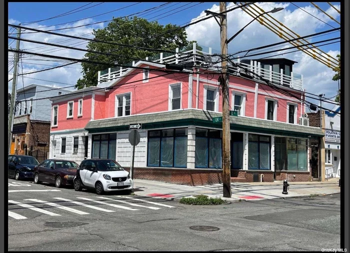 Corner, renovated Store Front/Office For Rent With Lot Of Exposures In College Point, Backyard, Units Has 2 Entrances, Tenant Pays heat and electricity, Property Tax Included, 1300 Sq Ft, additional 1300 sq ft basement available for $1, 000 more, 4 Individual Rooms plus waiting area and kitchenette, Perfect Location For Day Care, Tutoring School, lawyer office, Professional Office, Beauty Salon, Nail Salon, Shipping Related Business. (except restaurants) Large Basement available for Additional Charge If Needed. 1-2 parking available during business hr.