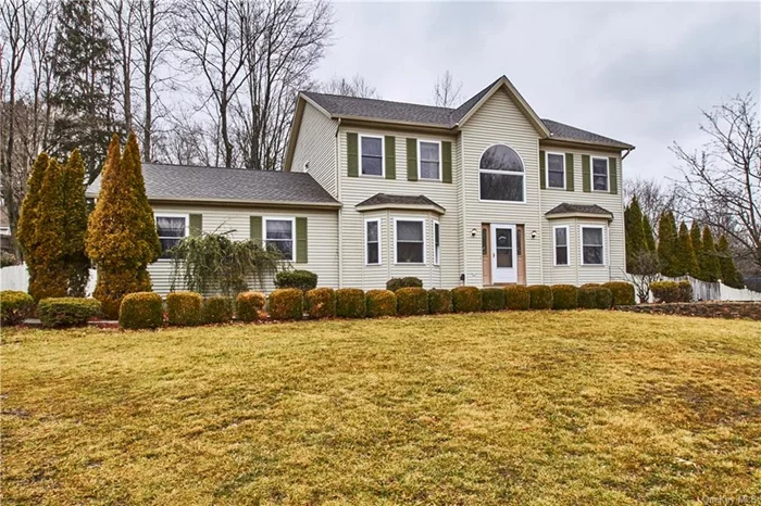 This lovely four bedroom colonial sits on a quiet cul-de-sac within walking distance to the Woodbury Recreation Center and Pool as well as public transportation, shopping and schools. The moment you enter this home, you will notice how well the family has maintained and cared for their home over the years. The owners have recently replaced the roof, boiler, water heater, water softener, and Air Conditioning system. The kitchen has been updated with Cherry cabinetry and granite counter-tops. All three bathrooms have also been renovated. The main level has oak floors and the carpet on the second level has been replaced with durable laminate flooring. The dining room has a bump out bay window, and thick crown molding. The fenced backyard is level with a huge area for entertaining. There is also an in-ground pool and cabana.