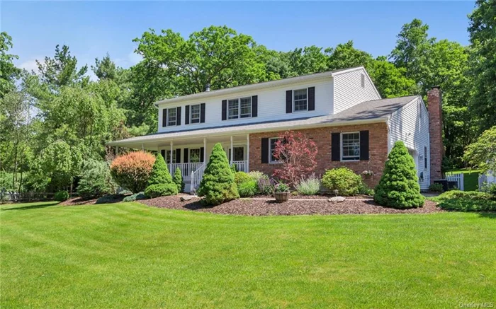 Welcome home to this outstanding colonial sitting pretty at the end of a Woodbury cul de sac and boasting quality and details often overlooked in new construction.Curb appeal is enhanced with gorgeous, professional landscaping and wrap around front porch.Hardwood floors run throughout the entire home and elegant appointments include wainscoting, crown moldings and palladium windows.French doors grace your formal dining room and lead to chef&rsquo;s kitchen finished with granite counter tops, custom cabinetry and newer stainless appliances.Family room is warmed by wood burning fireplace.Master suite is tucked behind pocket doors and offers full bath and walk in closet.Finished basement adds nearly 1000 square feet and boasts brand new carpet.Large deck overlooks park like property and fenced in yard offers privacy.Don&rsquo;t miss your opportunity to own in one of Money Magazine&rsquo;s August 2015 top 20 Best Places to Live and a location that is minutes to Woodbury Recreation, highway, train and shopping!