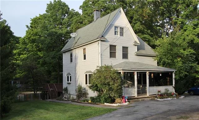 Welcome home to this affordable colonial farmhouse located in Highland Mills. With just a little freshening to make it yours, this home can be that special home you have been searching for. A commuter&rsquo;s dream, it is located close to all major highways, trains, buses and less then 45 minutes to NYC. Beautiful, private, fenced in 1 acre yard with great place for a pool. Three large bedrooms, 1 1/2 baths, large walk up attic just waiting to be finished, newly remodeled kitchen with center island and oak cabinets, formal dining room, and spacious living room. Finished basement for additional space, newer high efficiency heater, large deck for entertaining and plenty of parking. Don&rsquo;t wait, this is a lovely home at a great price!