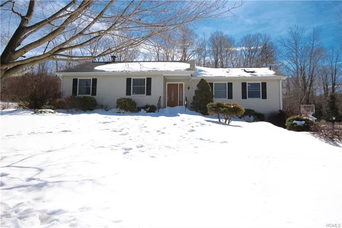 This beautiful contemporary ranch has an open floor plan complete with vaulted ceilings. sky lights and recessed lighting. The floors were recently refinished and are stained oak.. The kitchen was updated with white cabinetry and stainless steel appliances. The sliders off the living rooms lead to a large Trex deck and level backyard. The baths have also been updated with new tiles and cabinetry. The bedrooms are very large with ample closet space. This lovely ranch was renovated in 2012. The finished walk out basement is approx. 547 square feet and is included in the listed 1923 square feet. This home is in the Cornwall school district and also part of the Woodbury parks and recreation community including two swimming areas and recreation areas. All this and reasonable taxes.