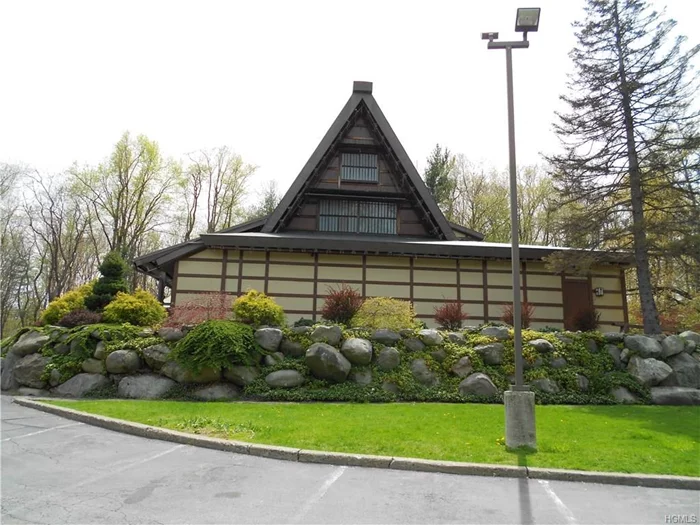 The former Gasho Hibachi Steakhouse had been in operation for 40+ years in this Centraal Valley location. The restaurant sits on 5.6 acres on Rt. 32 just 1.5 miles north of Woodbury Commons. The restaurant has municipal water/sewer and propane for cooking, hot water, and heat. The restaurant sits 160 guests at hibachi tables and an additional 48 guests in the cocktail lounge. The historical building was brought to the United States in 1969 from Japan. The authentic Japanese Farmhouse was then reconstructed by Japanese tradesmen in 1970. The gardens have potential to be amazing again, the rock walls and staircases are beautiful, the Koi pond with waterfall compliment the extensive landscaping. All fixtures and equipment are included with the sale/lease. A list will be provided upon request of equipment. The large parking lot will easily accommodate 75 cars. The property is located in the Town of Woodbury and is in the CR zone. Property available for sale or lease.