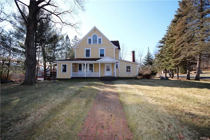 Must see beautiful Old Country Charm home, welcoming large front porch with rocking chairs. This is your opportunity to own a home located in the Village of Woodbury while enjoying the country life with all the amenities Woodbury has to offer. Enter this home through a vestibule that opens to the main foyer. Home boasts 2479 sq ft, includes; 5 bedrooms, 2 1/2 baths, double staircase. First floor; country eat-in kitchen with granite counter tops, large formal dining room w/archways & bay window, bright sitting room w/gas stove, LR has 2-sets of french doors & fireplace w/built-ins, family room w/laundry room & outside entrance, powder room. Second floor; Master bedroom and 3-bedrooms, full bathroom. Third floor; 1-bedroom with siting/dressing room, full shower bathroom. This home was built to last with solid bones, come see fall in love and make it your home! There is an extra lot on a separate tax number that comes with home, put in a garden or pool!