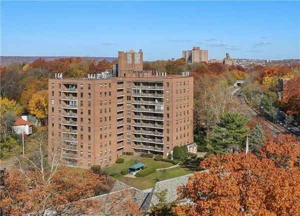 Unobstructed views for your leisurely pleasure await your presence at The Windsors Co-op apartments. Walk onto your terrace & enjoy the tranquility of the country like setting & views of this hidden Riverdale treasure.   The bright & airy apt. boasts plenty of closets, windows, cross ventilation, & Hudson river views. Master bedroom is isolated from any bordering apt., thus limiting noise. Beautiful view from windowed galley kitchen with over 17 cabinets. Enjoy your morning showers gazing out the window to tree top views. The 2nd bedroom has large closet & adjacent windows.   The Windsors is a full-service co-op with 24-hour doormen, gas/electricity, Central A/C and heat, playgrounds, basketball court, resident super. For fee: 24 hr. gym, laundry room, seasonal swim club, walking track, bike/storage rooms, garage  the roofs are ecologically advantageous. In area: Metro-North train, Express/city bus, restaurants, etc. Dog restrictions.   Live the suburban life style close to NYC!