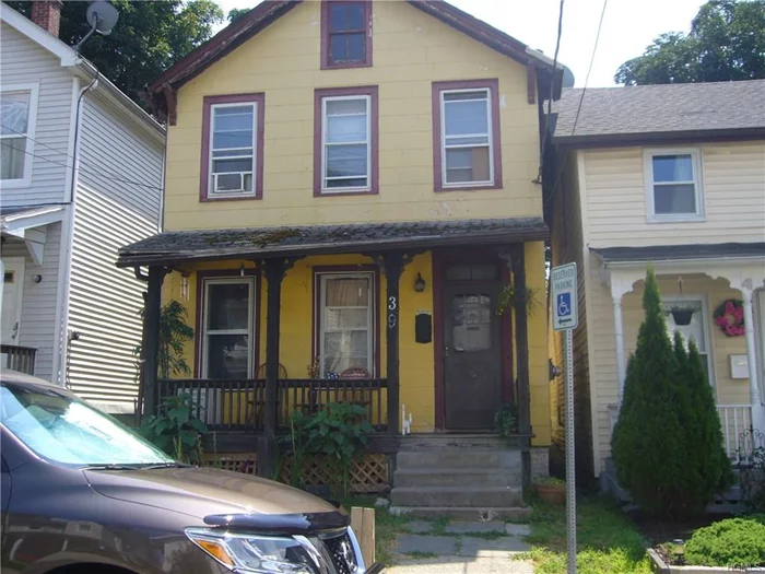 Single family house in Ossining currently used as a rental property. Eat in kitchen, living room, dining room, two bedrooms and a full bathroom. Street parking. Close to all. Walk to town. Priced to sell!