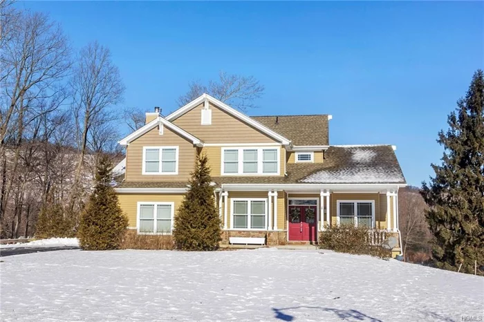 A treat awaits you as you enter this turnkey colonial set on 2 acres at the end of a cul de sac in one of Woodbury&rsquo;s most prestigious neighborhoods. Appointed with craftsman touches like Prairie windows & stone front pillars on the front porch, this home offers architectural details, custom kitchen, executive office, fireplace, oak floors, 9 ft ceilings on 1st floor, cathedral ceilings in liv/din rooms. California closets installed in all bedroom closets. 2nd floor laundry with sink. The bright, walk out basement tastefully finished with integrated design offers full bath, family room with built in cabinet, bar, woodstove, playroom, exercise room & closets galore. A high efficiency boiler with radiant heat in basement, family room & kitchen has been installed, plus a security system, humidifier, water softener & water filtration system. Just unpack & enjoy the lifestyle this luxury home affords. EZ commute to NYC, West Point, walk to golf course, MW schools & Woodbury recreation.