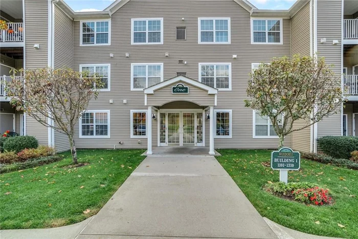 FABULOUS 55+ Community in the heart of Cortlandt Manor, close to EVERYTHING. Live the easy life you&rsquo;ve earned with someone else taking care of the work & details for you. As you enter into this one level home you will be swept away with the open, sun filled design of living room, dining room & kitchen. Step onto your private balcony overlooking the hillside & woods. Master suite is set off main living area w/full bath & walk in closet. Spacious second bedroom & hall bath complete this floorpan. Full size laundry and beautiful hardwood floors accent this home. Enjoy the beautiful grounds, the Clubhouse with kitchen, library, game room, fitness center, picnic, patio areas, & heated in-ground pool. Private, large storage area in the basement. This beautiful end-unit on the 2nd floor is located at the stairwell for those who may want to choose stairs or elevator! Sparkling sunshine in every room with pretty natural views from all the windows. Taxes are listed full without STAR rebate.