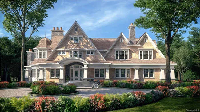 Nestled within the prestigious enclave of Greystone-on-Hudson, just a mere 13 miles north of New York City, discover this impressive to-be-built shingle-style estate, thoughtfully crafted for modern 21st-century living. This home welcomes you with its stunning covered porch, captivating turret crowned by a charming cupola roof, and elegant sweeping gable roofs, all accentuated by custom mahogany windows. Inside the 2-story foyer opens to the gracious rooms including library, study, dining room, great room, gourmet kitchen w/state-of-the-art appliances & sunlit breakfast nook. Upstairs are 4 bdrms including the enviable primary suite, featuring sitting room, private veranda, 2 baths & 2 dressing rooms. Lower level offers 2 more bdrms w/ensuite bths, PR & 2nd laundry room. Throughout this exquisite residence, bespoke millwork, finely crafted cabinetry, and expansive windows create an atmosphere bathed in natural light and timeless elegance. Enjoy the beauty of outdoor living with multi-level terraces and verandas that provide the perfect backdrop for soaking in breathtaking sunset views and dining alfresco. With only four lots remaining in this sought-after community, seize the opportunity now to customize your dream home and embrace the pinnacle of luxury living in Greystone-on-Hudson.