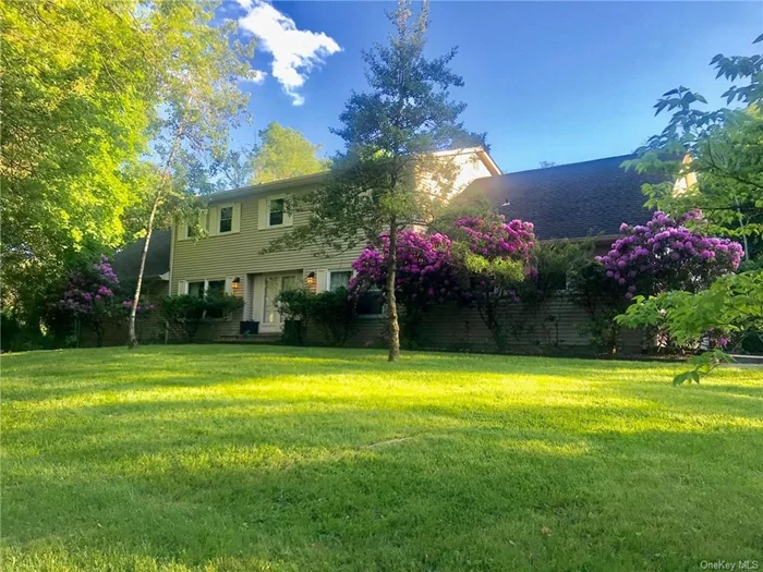 This stately colonial in Central Valley&rsquo;s most prestigious neighborhood is a rare find. It has been meticulously maintained, and 55 minutes to NYC, close to major highways, NYC transportation, shopping and schools. The custom wide board white pine walls throughout the house are unique and give a warm yet modern look to the entire home. The kitchen is large and welcoming with an eclectic mix of white and grey cabinetry. There is a huge window in the breakfast nook that looks out into the beautiful back yard with it&rsquo;s large patio, and over sized in-ground pool. The floors are a natural slate. The remaining floors in the house are all oak. There is a side entry that is a perfect extended mudroom with a bath and walls of closets. The master bedroom suite is large as is all the bedrooms and the master bath is bright with unusual touches and a whirlpool tub and shower. The second floor walk in attic provides a tremendous amount of easily accesable storage. This home is a must see.