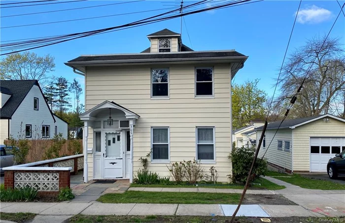 Accepted Offer. Investment opportunity in a legal 3 family house in Rye Neck.  Walking distance to schools, downtown area, and train station. Florence Park is down the street.  1st floor at 1, 450 sq ft has 3 bedrooms with 2 full bathrooms.  Full laundry is set up on the 1st floor.  2nd floor at 660 sq ft is a 1 bedroom unit.  Full open dry basement with good height and separate entrance. Many possibilities.  Cottage unit at 550 sq ft is a free standing building. Has been fully renovated with new kitchen and bathroom 2 years ago.  Cottage unit has full basement underneath for storage.  Detached garage approximately 550 sq ft. Driveway on both sides of house.  Large flat backyard with many possibilities. From extending parking to large garden/ play area.  New gas boilers, water heaters, and electric panels.  Currently tenants in the cottage. No lease. 1st and 2nd floor are vacant  All bedrooms have hardwood flooring under carpets.