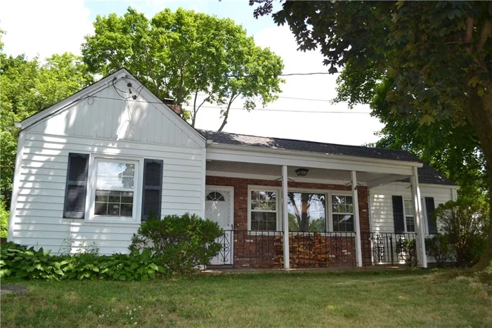 Wonderful three-bedroom home in the award winning Pocantico Hills School District (choice of Briarcliff, Pleasantville or Sleepy Hollow High Schools). The house has an Eat In Kitchen with pantry, vaulted ceilings in the Living Room and Master Bedroom, and Central Air throughout. It has also been updated and kept up very nicely, and is light and bright with nice-sized rooms and even a wood burning fireplace. The property is on a corner lot, and features a big side yard, large detached garage and wide driveway, and covered patio and private back for entertaining.