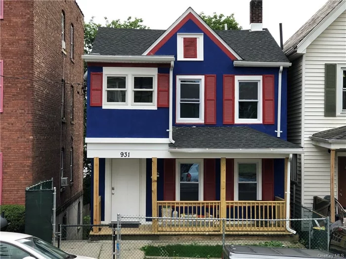 Fully renovated two family house in Peekskill. All work completed in 2017/2018. New Roof, all new plumbing, all new electrical, all new windows, all new framining, spray foam insulation,  all new sheetrock, granite countertop in both kitchens, ceramic tile in all common spaces. Turn key rental property. 4 bedroom unit rented for $2400 a month, and 1 bedroom unit rented for $1400 a month. $45, 600 a year gross. Expenses around $14K. Tenants pay all utilities.