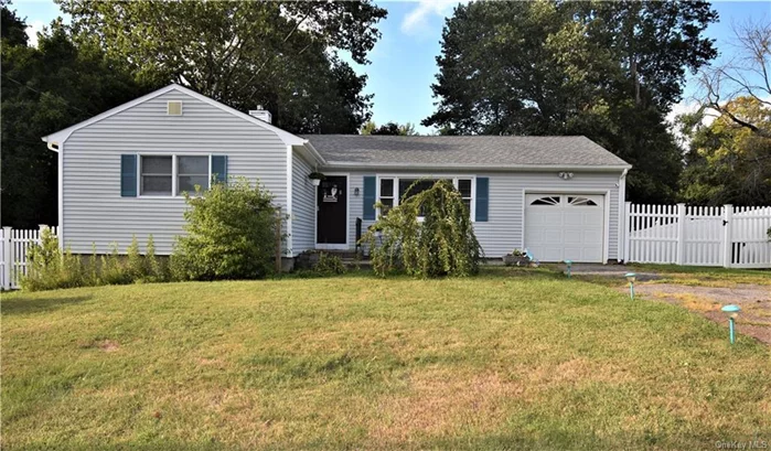 Move-in ready 3 bedroom Ranch! This home offers a spacious floor plan with lots of natural light. Hardwood floors, crown molding, central a/c, fenced yard, attached garage, additional 1, sq ft in full unfinished basement. Town sewer & water.
