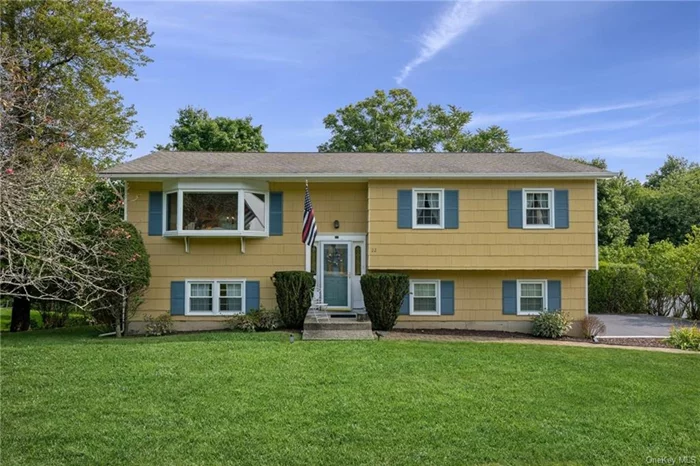 This well-maintained Raised Ranch, located in a quiet neighborhood with sidewalks, has so much to offer. With its open floor plan, the spacious Living Room, with a large bay window, opens into a formal Dining Room. The eat-in Kitchen has a door to a lovely deck overlooking a semi-private wooded backyard. Just down the hall is a beautifully updated Full Bathroom, a Master Bedroom with a 1/2 Bath, and 2 additional bedrooms. The lower level offers many possibilities: a large Family Room which has a door that opens to the backyard, an additional bedroom that could be used as Flex Space (perhaps a gym or home office), a lavatory, a Utility Room with Washer/Dryer, and a 1 car garage. The Town of Woodbury provides residents with two beautiful swimming and recreational facilities: the Earl Reservoir, (the Rez) in Highland Mills and the Central Valley Pool, (the Pond). Close to shopping at Woodbury Commons, many local restaurants and public transportation. Only 42 miles from the GWB.