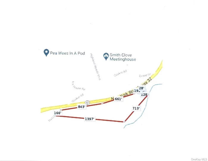 11.6 acres with frontage on Hazard Lane & State Route 32. Sold as vacant land but engineering & survey available for 3 lot subdivision that was not approved and will need to be re-engineered based on current town requirements & zoning. Great location!