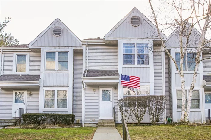 Time to enjoy carefree living! No mowing or shoveling! Spacious & bright well maintained 2 BR, 2.5 BA townhome offering a large eat-in KIT, .5 bath, open DR/LR w/ sliding doors to patio & lawned yard. Upstairs-2 generous sized BRs, dual entry BA, & pull down stairs to spacious attic for extra storage. Need extra space for your teenager or overnight guest? Approx. 550sq.ft of nicely finished basement(not included in sq.ft) offers many options w/full bath & separate entrance. Utilities & laundry rm. are nicely tucked away in its own separate space, Two assigned parking spaces right in front of your door with visitor space nearby.This location is just perfect, a commuter&rsquo;s dream just minutes from the train station with 50 minute commute to Grand Central. Every convenience nearby..a wonderful golf course just down the street, shopping around the corner, & close to all major highways. Low maintenance fee & taxes, pet friendly & a playground for the kids! Perfect place to call home..