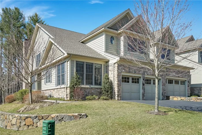 Drive thru the stone pillars & iron gate to this luxury community of homes. Luxury End unit townhouse w/deck overlooking pond & wooded property. This low maintenance sunlit home features a well designed kitchen with peninsula & breakfast bar overlooking the adjacent breakfast nook. With 9&rsquo;ceilings on the 1st level, the dining room has large widows to let natural light in & is adjacent to the oversized great rm w/fireplace & door to patio. The 1st fl Master bedroom suite features a large walk-in closet & private bathroom. The 2nd fl. consists of a loft, full bathrm, & large 2nd Bedroom w/cathedral ceiling. Finished walk out lower lev w/full bath +870 sq.ft storage rm. This resort like community set on over 800 acres of preserves w/hiking trails & tennis courts, offers a gracious Grand Historic club house for social events w/recreation game rm, sauna, fitness center & more. Outdoor sundeck in pool area overlooking the private lake to enjoy boating & fishing. Close to train & highways.