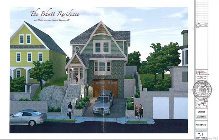 Fabulous opportunity for the savvy buyer looking for new construction 24 minutes to Manhattan! This is a vacant lot that comes with approved plans to build a gorgeous new home. 3 bedrooms/3.5 baths and a bonus room that can be used as an office or a 4th bedroom in the lower level. Open floor-plan design with everything that you might want for easy living. Customize your own kitchen and bathrooms! Conveniently located just a short walk to bus, subway, or even the Metro north train station. It took the current owner 22 months for city approval -this has been done for you!