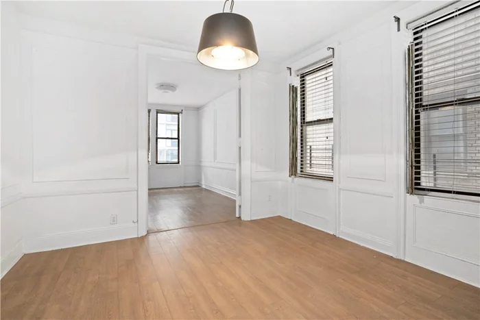 Offered is a pre-war one bedroom apartment in prime South Harlem featuring 9&rsquo; 6 inch ceilings,  a windowed kitchen, a windowed bathroom having a claw foot tub, a windowed living room and a large closeted bedroom outfitted with French doors. $690 monthly maintenance includes heat and hot water. This is an HDFC cooperative. 120% area median income (AMI) applies. 80% maximum financing is allowed. An in-unit washer/dryer is allowed. Subletting for up to 18 months every 4 years with board approval. Flip tax is 30% of the profit. No dogs or cats except for emotional support animals.     Walk to Restaurant Row, Lidl and other services. Conveniently located near the 2, 3, B, C trains, the M10 & M7 buses and the M116 crosstown bus. In close proximity to Central Park and to Columbia University.