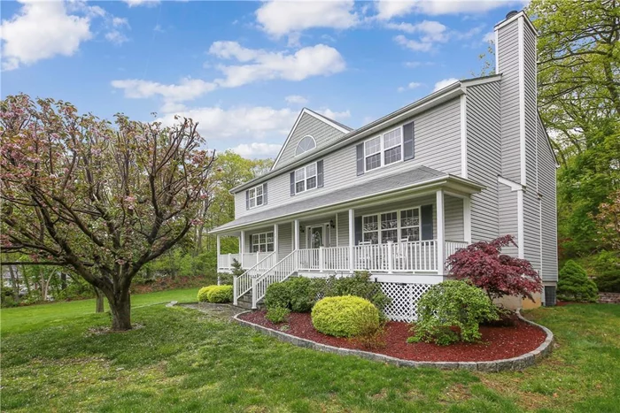 Cortlandt Manor Center Hall Colonial nestled on 2.6 Acres at the end of a cul de sac is awaiting a new owner. The home features Four Bedrooms, Four Baths, brand new renovated kitchen with quartz countertops and a finished basement. Enjoy morning coffee on the peaceful front porch or entertain on the back deck watching the kids swim in the AG pool. This classic Colonial has a formal living room, formal dining room, family room with wood burning fireplace, eat in kitchen with peninsula. Upstairs has a ver large main bedroom with walk in closet and three additional bedrooms and two full bathrooms. Easy NYC commute with three metro north train stations close by. Floor-plan at the end of listing. Upgrades: 2017 new railings on front porch, new gutters on porch with micro screens to gutters for the entire home. 2018 Replaced furnace with new Pensotti oil burner with new water heater. 2021 Kitchen renovated.