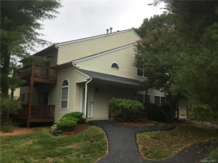 This second floor unit in Woodbury Heights is well maintained with brand new heating and air conditioning Lennox system which includes a brand new compressor. The dryer vent has been cleaned out. Hardwood floors in the dining room. Two bedrooms have been painted. The master bathroom has been partially updated including the shower. The slider to the private deck and some windows have been replaced. Stackable washer/dryer is accessible in the furnace room off the kitchen. Low taxes and homeowner fees. This development offers a pool and owners have access to the Woodbury Parks and Recreational facilities as well. The New York City bus stops at the entrance to the development. This complex is a commuters delight.