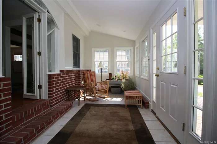 Sunroom on first level