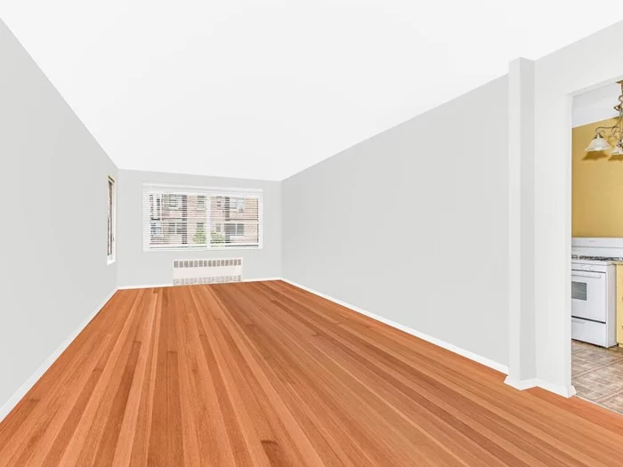 This large, studio offers separate windowed kitchen, bathroom with dressing room, 3 closets , hardwood floors. Great location walk to shops, restaurants , parks , local and express busses .Low maintenance, live-in super .