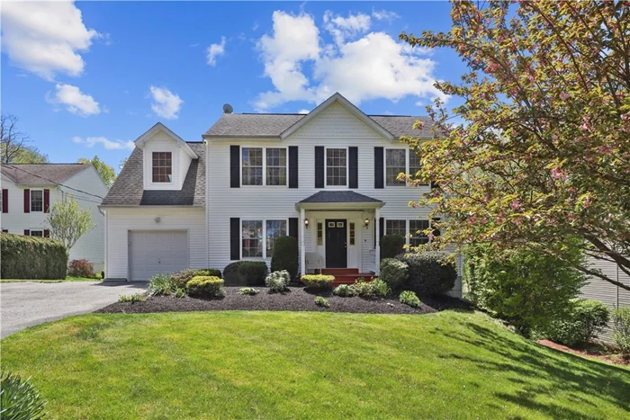 A rare find in the sought-after Waterbury Manor section of Cortlandt Manor, this home is one of few Colonials in the neighborhood. This home boasts a functional layout on the interior with great yard space on the exterior. On the first floor you have a powder room, the dining room and a study with french doors leading to the open concept living room and kitchen. On the second floor there are two great sized rooms, a master bedroom with full ensuite bath and walk in closet, full hallway bath, and a bonus room that can be used an additional bedroom or office. The basement has roughly 800 sq ft unfinished space that can easily be converted into finished family room space to make this an even bigger home. Enjoy additional benefits of a home that is partly located in Peekskill such as discounted City of Peekskill rates for Train Station parking. There is so much to love about this home that still has potential for the future buyer to put their personal touches on it. Schedule a tour today!